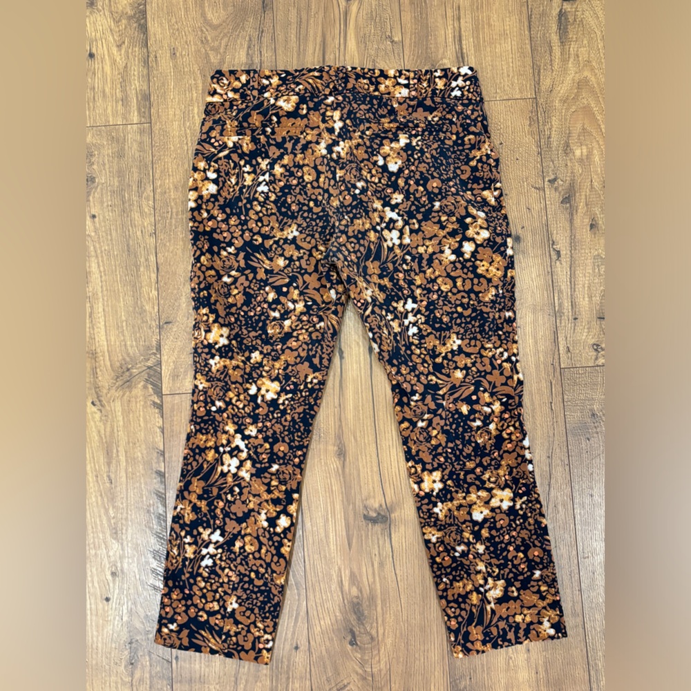 Anthropologie Printed Slim Slacks